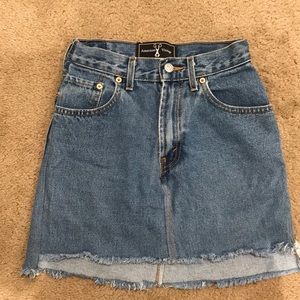 Vintage Levi jean skirt.